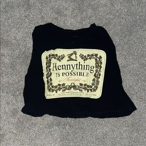 HENNYTHING CROPPED TANK TOP.